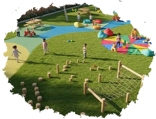 Zdjęcie placu zabaw dla dzieci ze żłobka w krakowie